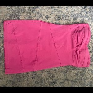 Charlotte Russe pink strapless mini dress.